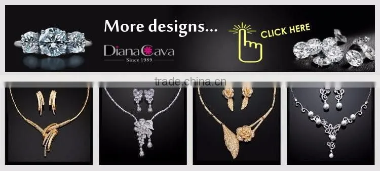 New Wholesale African Style Tassel Wedding Cubic Zirconia Costume Jewelry Set