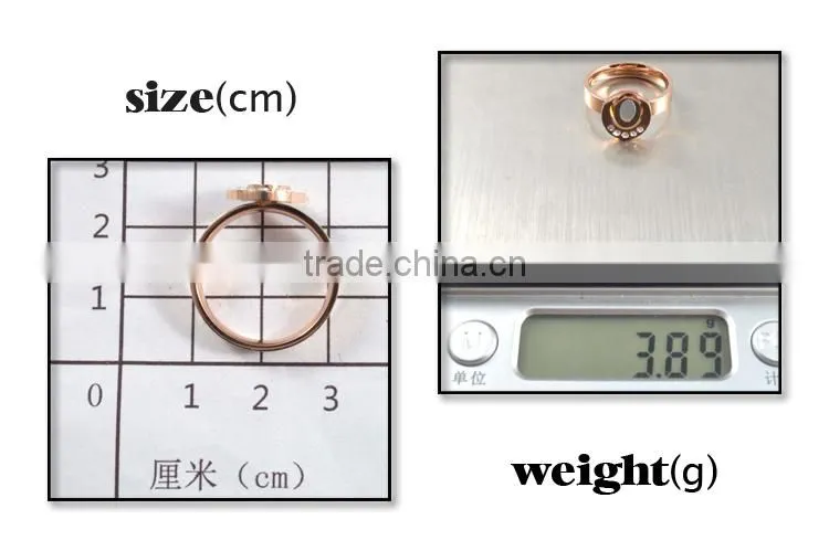 New product 2015 ring jewelry rose gold rings for women
