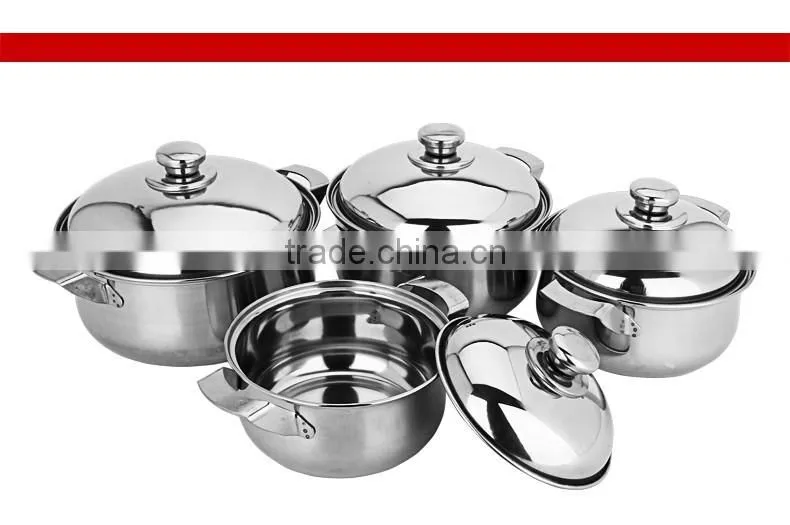 hot sale stainless steel kitchen appliance cooking pot set/ soup & stock pots type