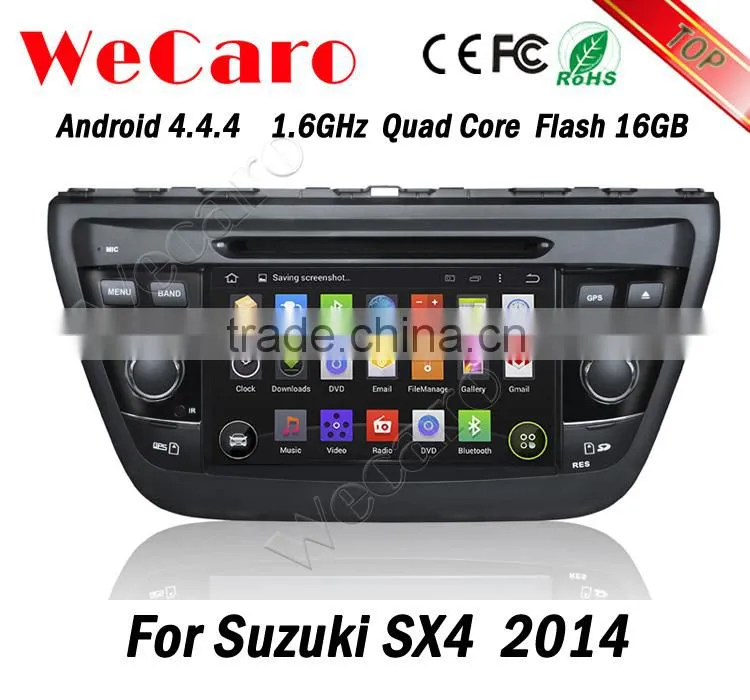 Wecaro WC-SU7058 android 4.4.4 car dvd player for suzuki sx4 car radio 2014 3G wifi playstore