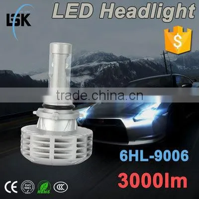 Newest G6 h7 25w 3000lm fanless h7 led headlights super bright all in one h7 led