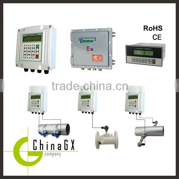 Low cost portable hydraulic and oil ultrasonic flow meter