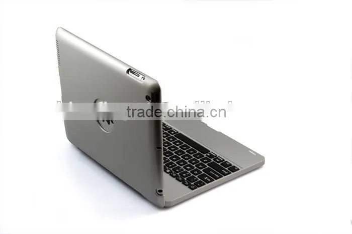 Power bank wireless Bluetooth keyboard case for iPad234 with 4000mah battery,rechargable folio calmshell Bluetooth keyboard