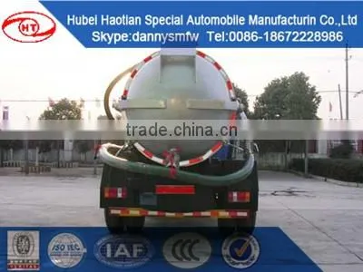 new vacuum suction truck for sale hubei haotian new design Fecal suction truck sewage suction truck