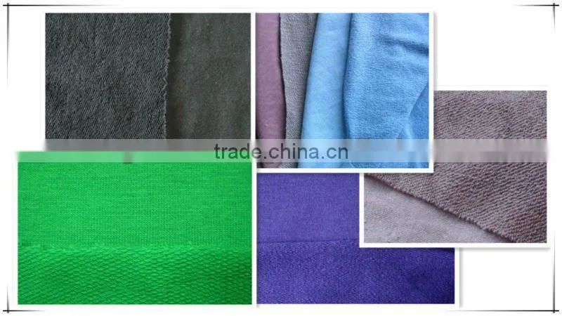 100% cotton terry knitted fabric