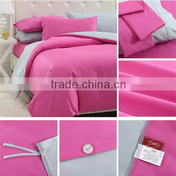 2016 Hot New Product plain dyed Bedding Set for girl