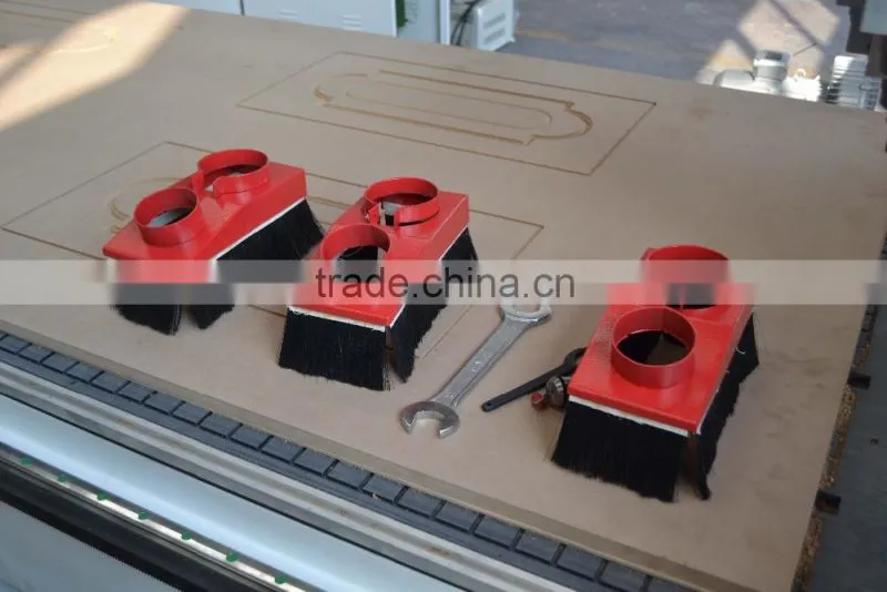 KC1325A-3S Wooden Door Manufacturing Machines CNC Router With 3 Air Cooling 4.5kw HSD Spindles for MDF Cutting Engraving