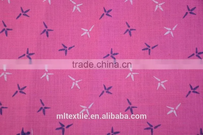97%Cotton 3%Linen Printed shirt fabric