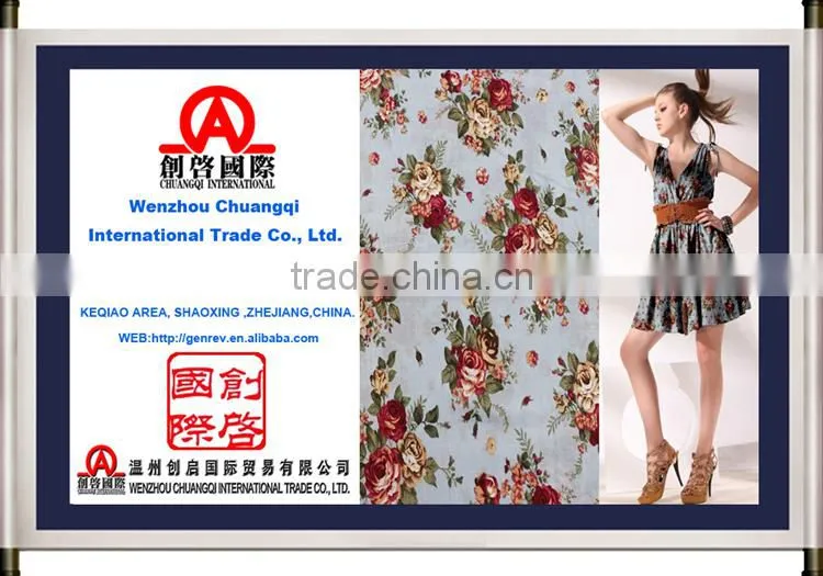 garment clothing fabrics of 100% poplin cotton printing fabrics for women cloth