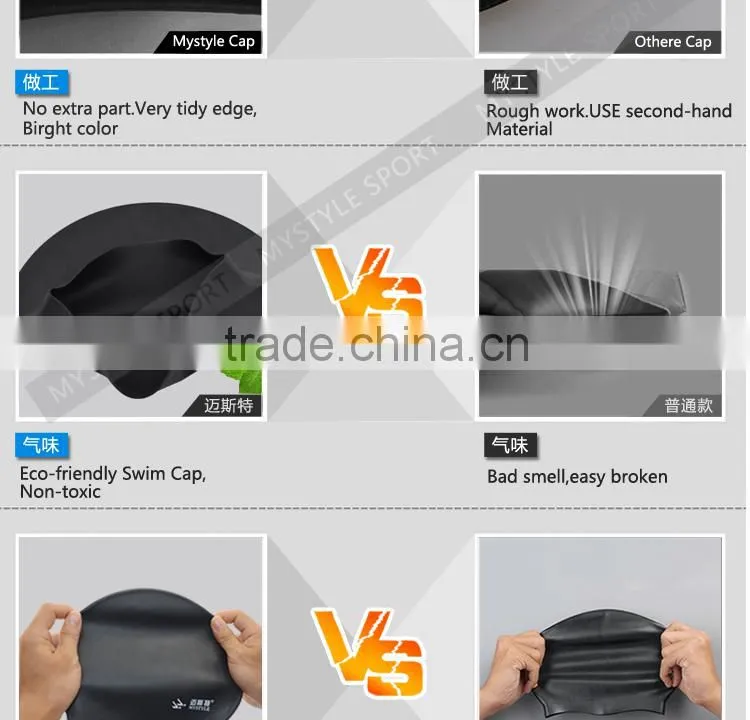 swim wear 100% silicone caps factory