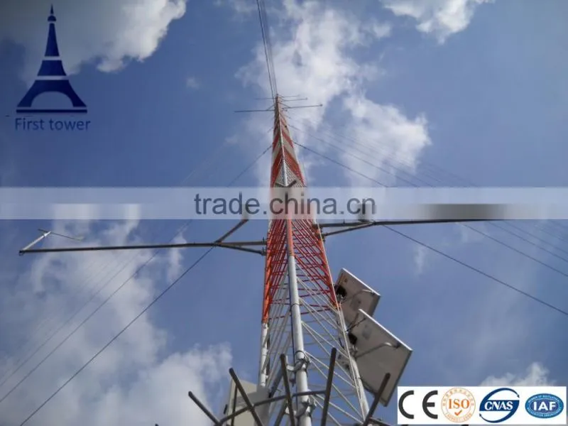 Guyed Mast wind measurement tower