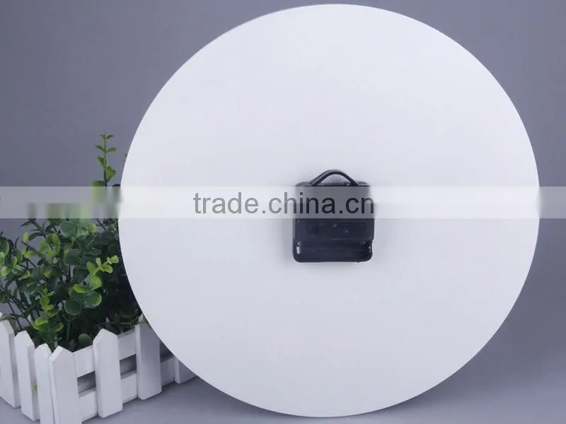 2014 Hot Sale Digital Frameless Gray wooden The Round Shape MDF Wall Clock