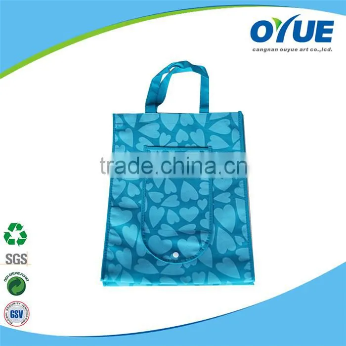 Eco friendly reycled promotional foldable non woven bag