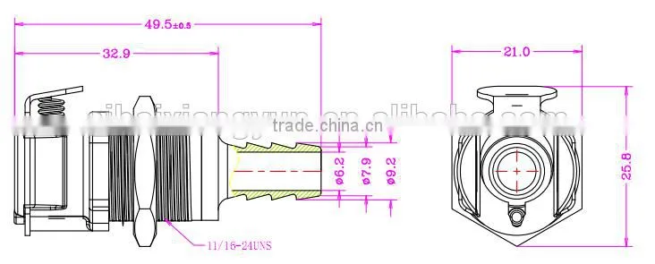 5/16" coupling BL1605PH female