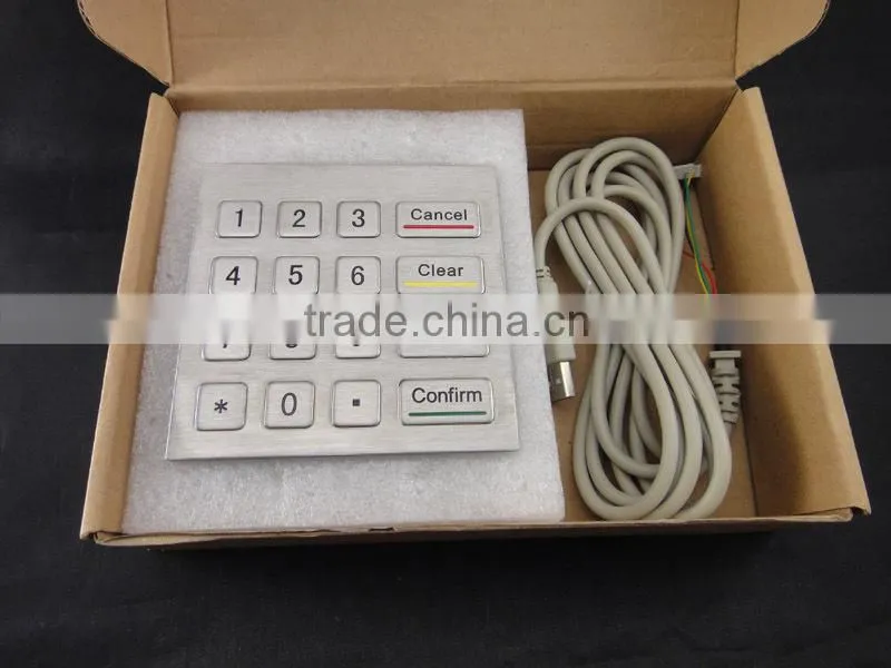 Manufacturer metal kiosk machine keypad bank self terminal keypad access safe keypad