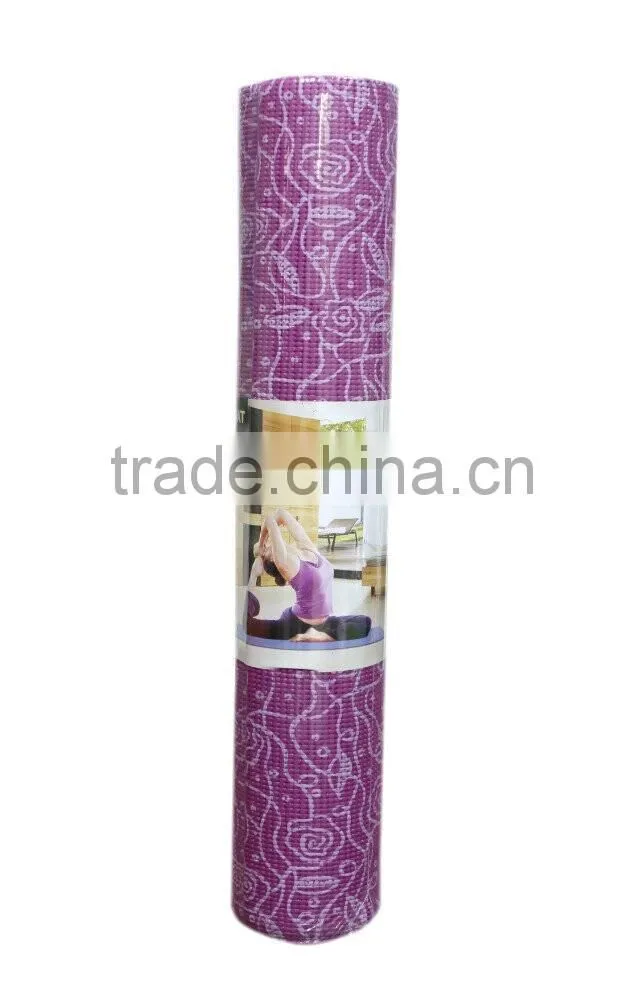 high density customized photo PVC yoga mat