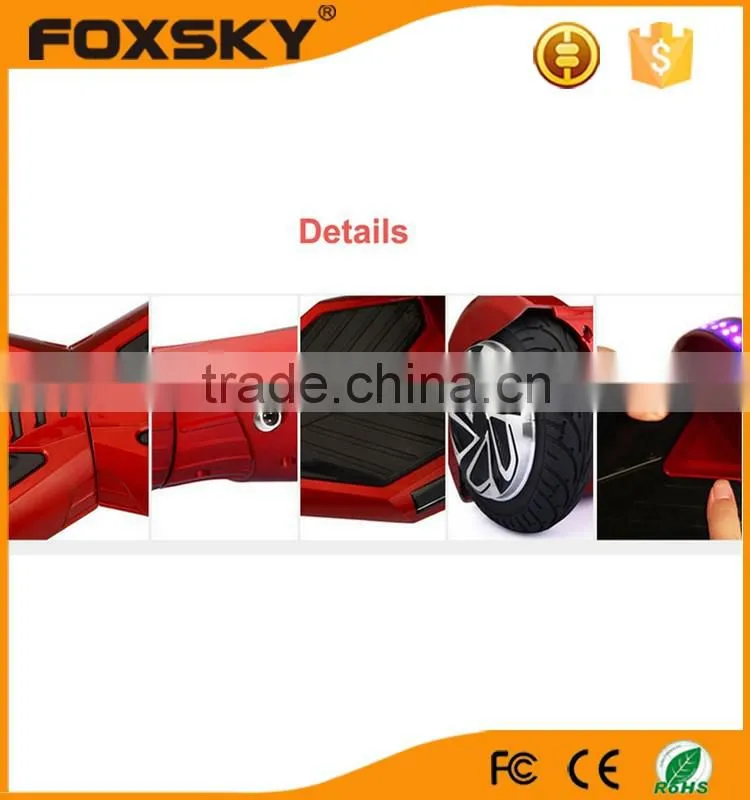 China supplier factory bluetooth music electric scooter, self balancing electric scooter