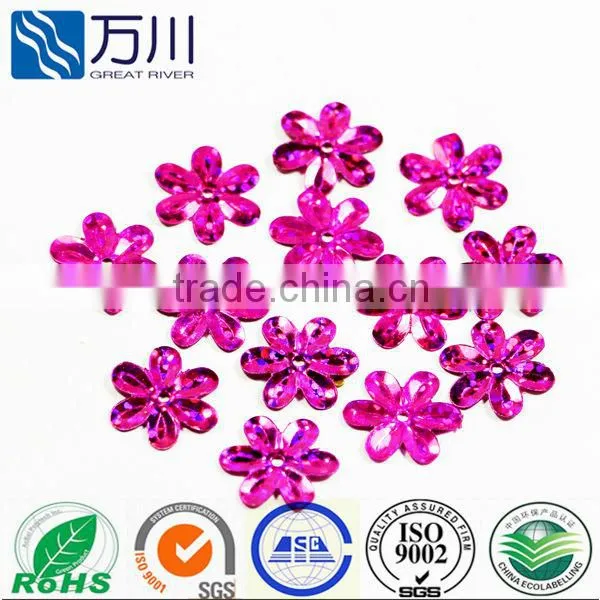 Red Bulk Colorful Flower Loose Sequin in 2014 New Design
