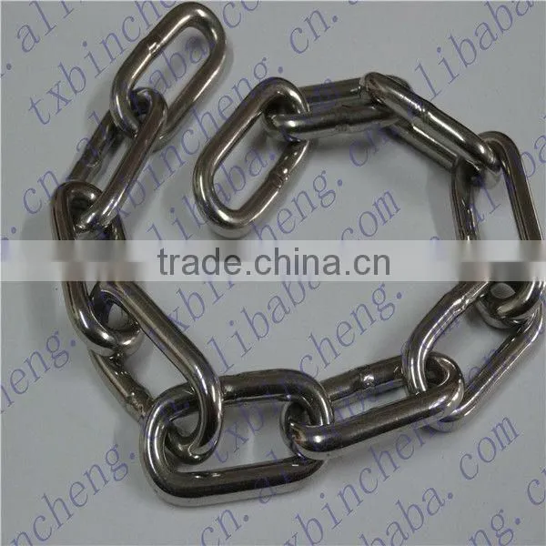 G80 Korean standard electric galvanized welde steel long link chain