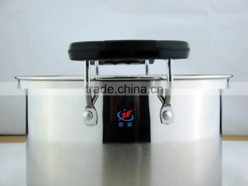 large size home utensils stainless steel camping cooking pot in china