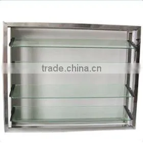 PVC frame adjustable glass shutter