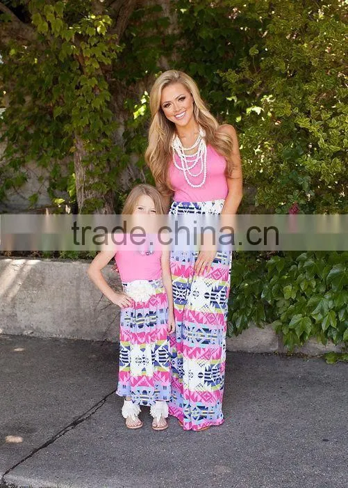 Mom and baby simple dresses for girls, fancy dresses for girls, hot sale item baby clothes wholesale