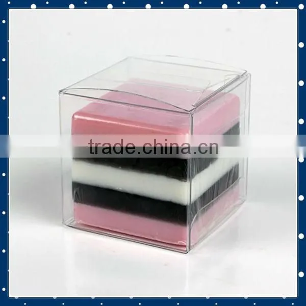 custom size clear pvc pet wholesale soap box