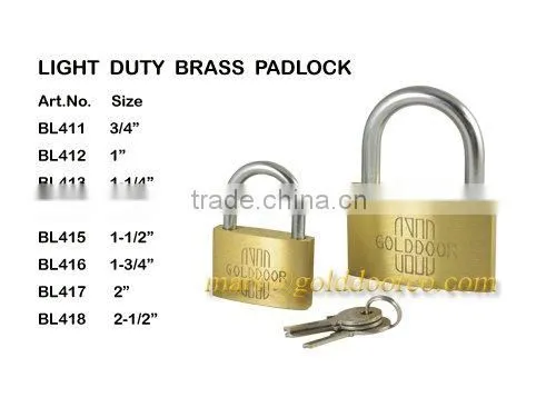 Golddoor Light Duty Brass Padlock