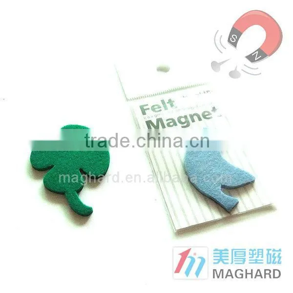 Creative Cheap Personalized Novelty Item Felt Materiel Magnet Clip Memo holder
