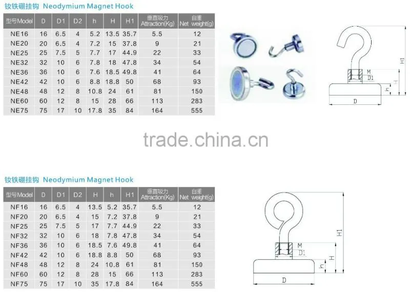 Strong Magnetic Pot,Neodymium Magnetic Cup, magnet screw hole
