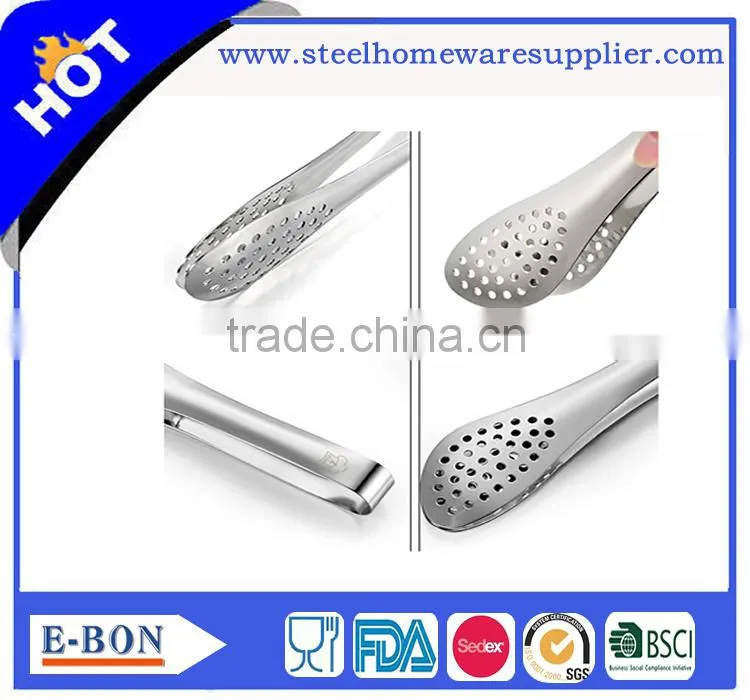 Premium 100% Stainless Steel Food Barbecue Tongs