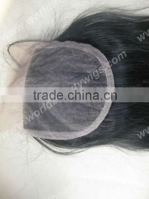 human hair pieces top closures