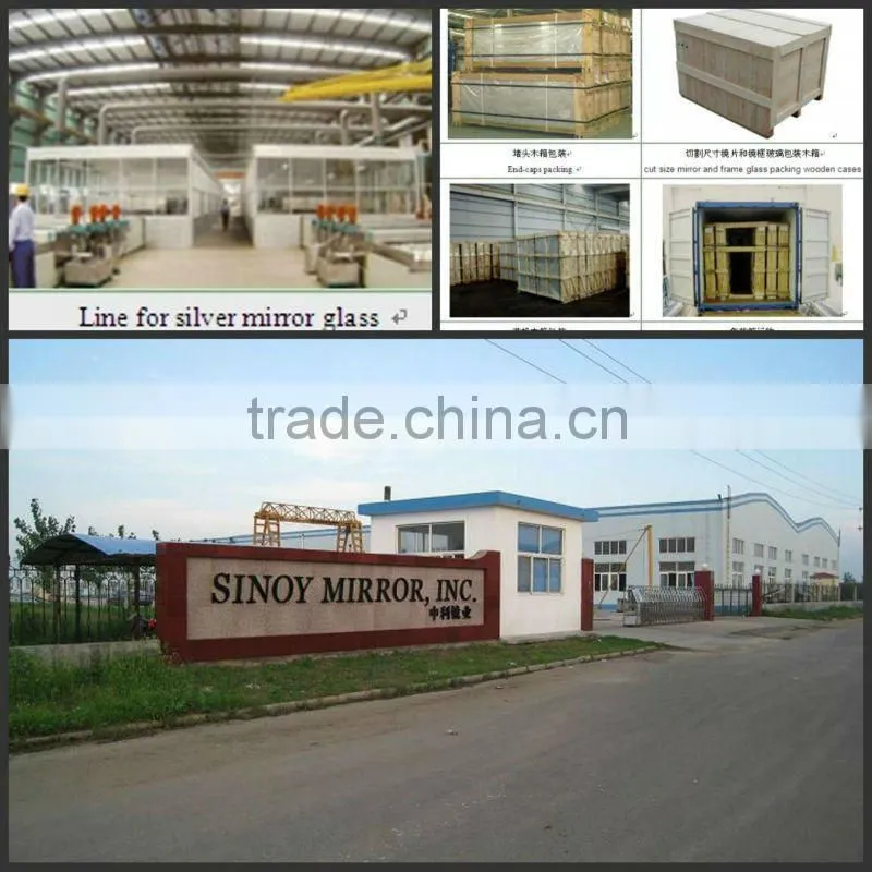 China Qingdao Frameless Mirror, Bevelled Bathroom Mirror Glass / Bevelled Decorative Mirrors for interior applications