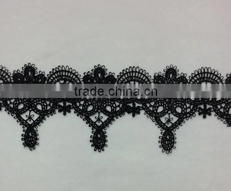 New Products on China Embroidered Fancy Embroidery Lace Trim For Garment
