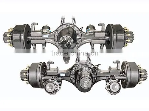 China truck front and rear axle 390-6x4