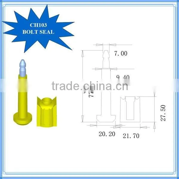 CH103 single use tamper evident container seal