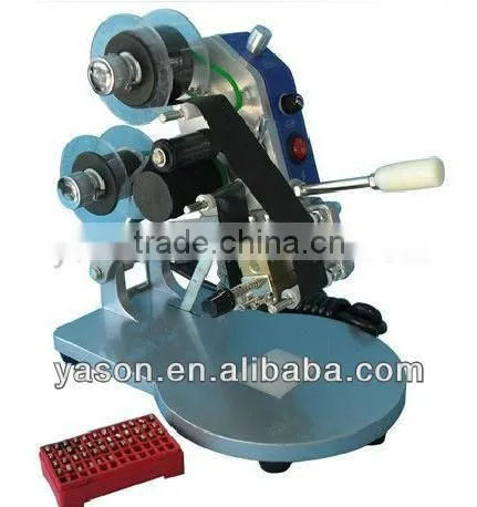 Manual Number Words Date Printing Machine for Bag & Paper & Film f