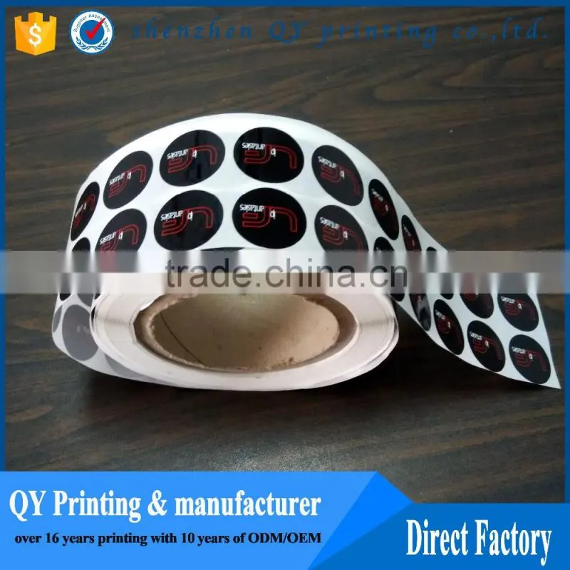 custom printed logo stickers,oil resistant adhesive vinyl label sticker