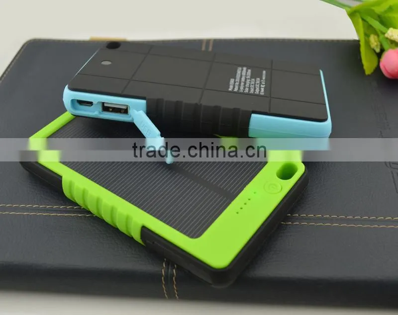 2015 new innovative high quality monocrystalline portable LED indicator slim mini portable solar panel charger