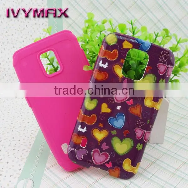 UV oil printing design combo case for samsung s5 active