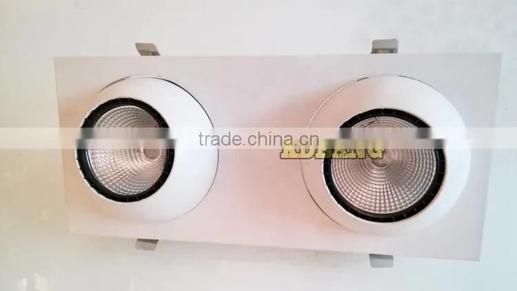 New square downlight ip44 cob 2*25w spot lighting
