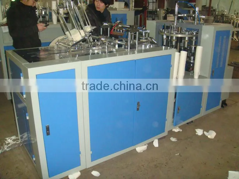 Single PE coated paper cup making machine with handle