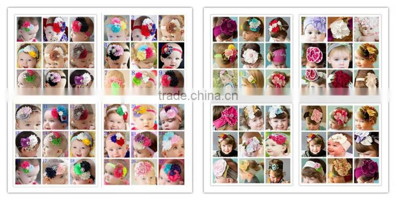 Top baby girls beautiful flower headband,ribbon bow hair,fashion ribbon flower headband