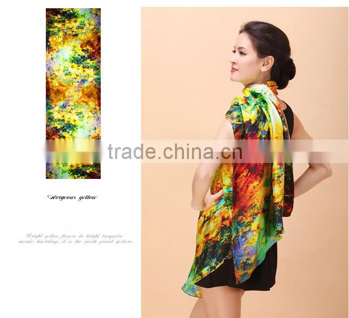Wholesale Beauty Spring Autumn 12mm TWILL long Silk Scarf/ Silk Scarves / kerchief /headband/hijab