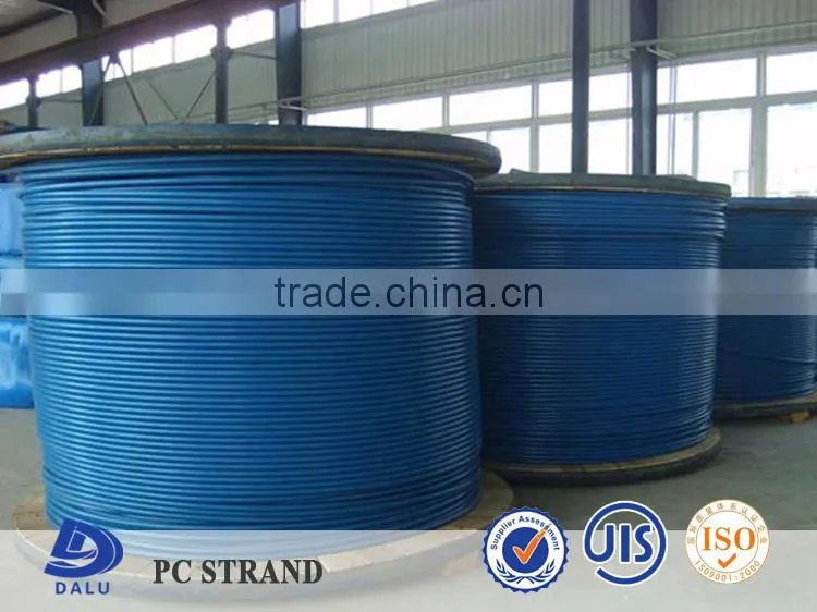 Post-tensioned Unbonded PC Strand With Greased & Blue PE Coated