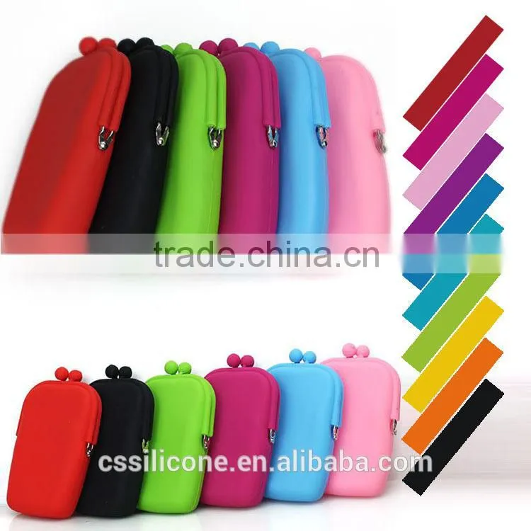 Lovely shaped silicone pencil case/cute cheap pencil cases/silicone rubber pencil case