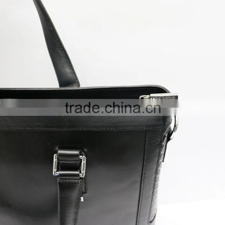 China manufacturer newest online unique men's leather messenger laptop bag