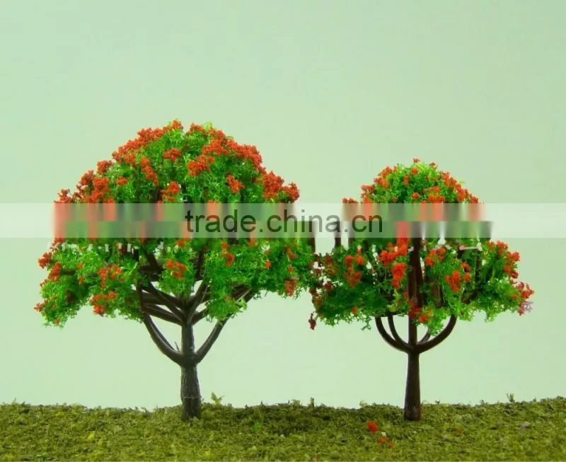 Scale plastic model tree, architecture round model tree , miniature scale trees, building model tree for HO scale,MT-41