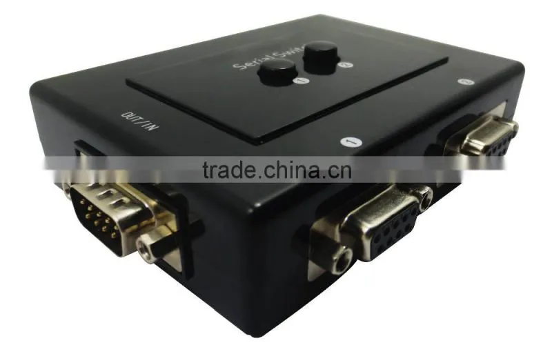 Serial port manual Share switch 2 Port RS232 Switch for printer and scanner business