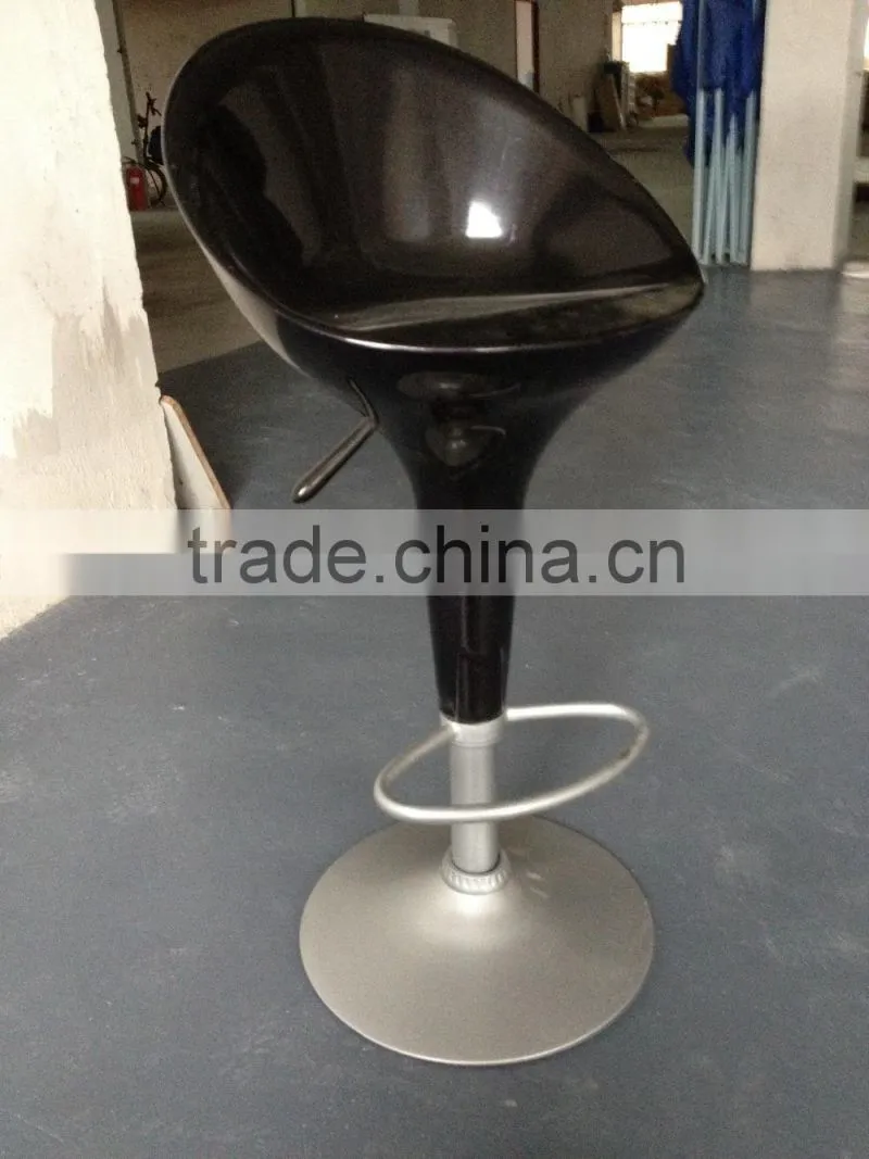 Factory cheap price ABS plastic bar chair with pedal YC077